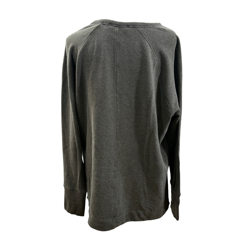 Athleta Coaster Luxe Recover Sweatshirt Dark Green Elm Large FLAW Athleisure - Picture 3 of 14